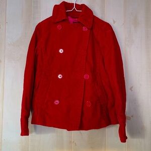 GAP red corduroy coat